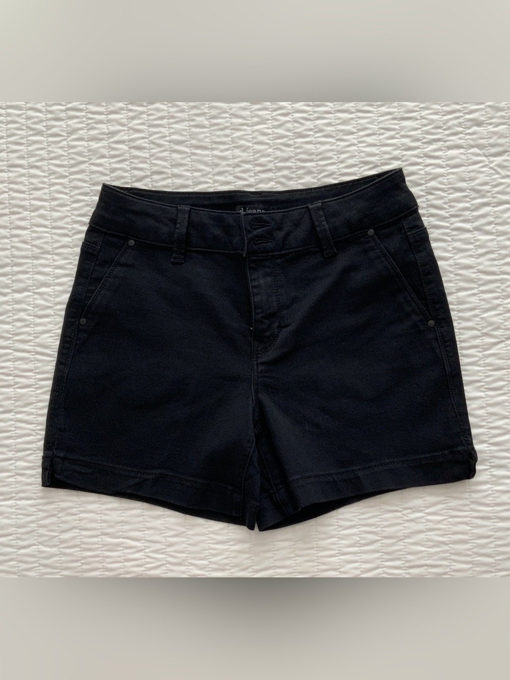 Classic Black Women's Cotton Blend Shorts Size 6